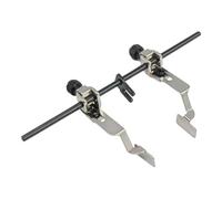 Ysyqkn Guide de Couture Guide Alignement Couture Machine à Coudre Jauge Réglable Accessoire Acier Large pour Précision Tissu Atelier Usine Production Vêtemen, Double Face