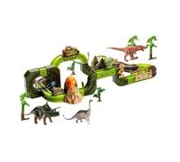 Ysyqkn Jeu de Construction Dinosaure Parcours Coffret à Assembler et Courir Combinaison Rails et Briques pour Logique Composants Solides Pp Li, Petit