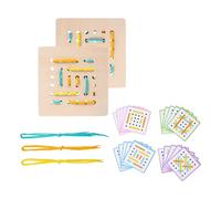 Ysyqkn Jeu de Corde à Motifs pour Enfants, Cadeau de Saint-Valentin, Développement de La Motricité Fine Chez Les Enfants D'âge Préscolaire