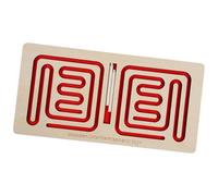 Ysyqkn Jeu de Labyrinthe En Bois avec Plateau D'activités, Jouet éducatif pour Le Développement Cérébral et La Motricité Fine, Idéal pour Les Enfants. Co, Rouge