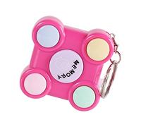 Ysyqkn Jeu de Mémoire électronique Portable, Console Interactive, Cube Lumineux et Sonore, Porte-clés de Poche Idéal pour L'entraînement Mental En, ROSE