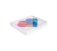 Ysyqkn Jeu de Réflexion Éducatif Forme Cœur Jouet d'Intelligence Logique Enfants avec Blocs Colorés Léger en Plastique pour