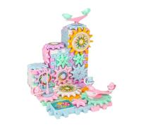 Ysyqkn Jeux Mécaniques Engrenages Ensemble Puzzle Électrique Bloc Assemblage Créatif Convient pour Enfant Coopération Activités Familiales
