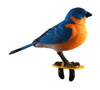 Ysyqkn Jouet Perroquet avec Chants d'oiseaux, Perroquet électrique à Commande Vocale, Figurine D'oiseau, Une