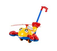 Ysyqkn Jouet Poussette Animaux Marcheur Draisienne Main Motricité Coordination Léger Sécurité Convient pour Apprentissage Marche Bébé Fille Garçon, jaune