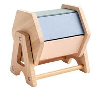 Ysyqkn Jouet Textile Tambour Rotatif Enfant Cognition des Couleurs en Bois pour Développement Sensoriel et Motricité avec Surface Lisse Adapté aux Bébés