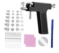 Ysyqkn Kit de Perçage d'oreilles, Machine à Percer Les Oreilles, Boucles d'oreilles, Clous, Ensemble D'outils Multifonction pour Salon, Style E