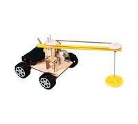 Ysyqkn Kit Scientifique En Bois à Monter Soi-même pour Explorer L'électronique : Puzzle de Construction Physique En Forme de Voiture