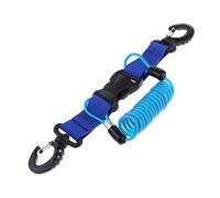 Ysyqkn Lanière Caméra Plongée avec Sangle Extensible Boucle à Détachement Rapide et Mousqueton Noyau Acier Attache Sécurisée Anti-perte Accessoires, Bleu