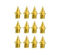 Ysyqkn Lot de 12 Pointes de Rechange pour Chaussures de Course sur Piste, En Métal Léger, Alliage de Carbone et D'aluminium, pour Hommes et Femmes, Adapt, or