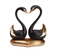 Ysyqkn Lot de 2 Figurines Décoratives En Résine écologique de Style Moderne, Idéales pour Le Bureau, Le Salon, La Chambre, Une étagère Ou Comme Cadeau, noir