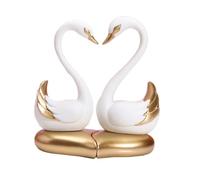 Ysyqkn Lot de 2 Figurines Décoratives En Résine écologique de Style Moderne, Idéales pour Le Bureau, Le Salon, La Chambre, Une étagère Ou Comme Cadeau, blanc