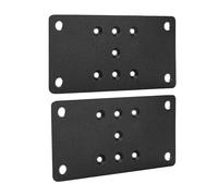 Ysyqkn Lot de 2 Supports de Poteaux de Clôture/pergola en Métal, Robustes et Polyvalents, pour Vos Projets de Construction et de Réparation, en Intérieur COM