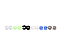Ysyqkn Lot de 6 Paires de Tunnels d'oreilles en Silicone Souples à Double évasement, Adaptés à Un Usage Quotidien et Aux Cadeaux, 12mm