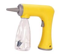 Ysyqkn Machine à Bulles électrique, Portable avec Bouteille, Polyvalente, Légère, Produit Une Mousse Uniforme, Professionnelle, Jaune