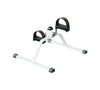Ysyqkn Machine à Pédales pour Exercices Des Jambes Vélo Miniature D'Intérieur avec Résistance Ajustable Appareil Compact et Solide Adapté Aux Adultes et Enf, Blanc