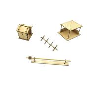 Ysyqkn Maison Miniature Kit Modèle de Bâtiment Européen Puzzle Bois Assemblage 3D Créatif Jouet Construction DIY Convient pour Scène Pédagogique Décoration V, Style un