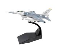 Ysyqkn Maquette d'avion de Chasse F16C en Métal Moulé sous Pression, Réplique Détaillée avec Support. Idéale pour l'enseignement, La Collection,