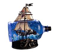 Ysyqkn Maquette de Bateau Pirate Des Caraïbes En Bouteille - Décoration Intérieure - Fluide - Dérive de Liquide