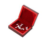 Ysyqkn Miniature Boîte à Bijoux Coffret Précieux Maison de Poupée Décoration Accessoire Bois Adapté pour Collection Projet Créatif Jeu D'Imita, Style A