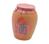 Ysyqkn Miniature Bouteille Vin Modèle Jarre Décorative Figurine Maison Poupée Faux Vin Cuisine Matériau Pp Effet Réaliste Convient pour Petite Scène Modélism, Xl