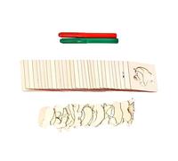 Ysyqkn Modèle de Dessin Planche Bois Pochoir Gabarit Créatif Finition Douce Sans Écharde Adapté à La Peinture Décoration Murale Activité Éducative, 30 pièces et 30 pièces
