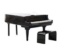 Ysyqkn Modèle Miniature Décor Accessoire Maquette Instrument Musical Mobilier Maison de Poupée En Plastique Adapté pour Musica, Le noir