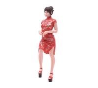 Ysyqkn Modèle Réduit de Jeune Fille En Cheongsam à L'échelle 1/24, Figurine 3D pour Train.