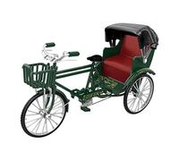 Ysyqkn Modèle Réduit de Tricycle de Style Chinois, échelle 1:12, Jouet de Pousse-pousse à Trois Roues, Décoration de Jardin, Maison de Poupée, Figurine, VERT