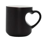 Ysyqkn Mug à Café Thermosensible, 'hôtel pour La Saint-Valentin, Mug en Porcelaine, Tasse à Thé Originale, Noir