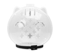 Ysyqkn Muserolle pour Chat Respirante Dotée d'un Masque Protecteur Anti-Morsure et Capuche Réglable en PP Adaptée au Toilettage Coupe des Griffes Bain, M