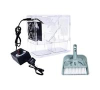 Ysyqkn Nettoyeur de Graines d'oiseaux Appareil Polyvalent D'Épuration Alimentaire pour Démontable sans Effort Réservoirs Jumelés Fonctionnement, avec Pelle