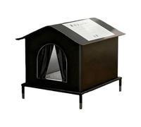 Ysyqkn Niche D'extérieur pour Chat avec Pieds surélevés, Isolée, Portable, Imperméable, Abri pour Chat, pour l'hiver, Grange, Jardin, S