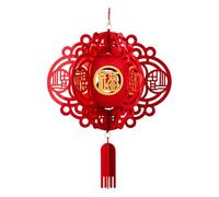 Ysyqkn Nouvel an Lantern Ornement Suspendu Fu Printemps Créatif Non Tissé 3D pour Célébration Chinoise Convient pour Entrée Porte Salon Espace Pub, Style B