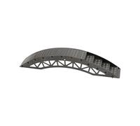 Ysyqkn Obstacle Modèle Pont pour RC Accessoire pour Rampe D'Obstacle Pont D'Escalade Miniature Cadre de Montée Robuste Simulation D'Environnement Adapté Aux, Noir avec Des Marches