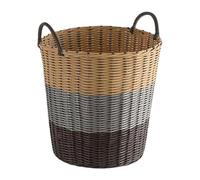 Ysyqkn Panier à Jouets, Panier Multi-usages En Polypropylène pour Couvertures et Loisirs Créatifs, Panier à Linge Tressé pour La Salle de Bain, Idéal pour La, M
