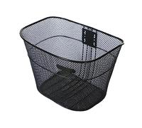 Ysyqkn Panier Vélo Panier Avant Rangement Métallique Compartiment Grande Taille Montage Universel Démontage Pratique Nettoyage Rapide Adapté pour Étudiants T, Noir