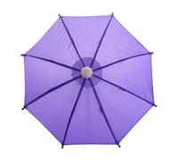 Ysyqkn Parapluie Miniature Maison de Poupée Jouet Suspendu Ornement Miniature Décoratif en Tissu et PP Adapté Aux Jeux D'Imitation Décoration de Maison, Violet