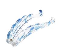Ysyqkn Peigne Classique à Clip, 8 Cm de Long, Dents de Qualité Supérieure - Élastique à Cheveux, Bleu