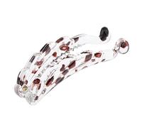Ysyqkn Peigne Classique à Clip, 8 Cm de Long, Dents de Qualité Supérieure - Élastique à Cheveux, marron