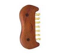 Ysyqkn Peigne de Massage En Dents de Laiton, pour Salon et Bureau, Grattage Ergonomique Du