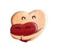Ysyqkn Pendentifs En Forme de Cœur pour La Saint-Valentin, Nœuds D'amour, Un Câlin, Cadeaux de Saint-Valentin pour Les et Les Hommes, Petit coeur rouge