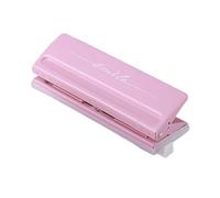 Ysyqkn Perforatrice Réglable à 6 Trous pour Cahiers et Documents Personnels, Idéale pour Remplir Classeurs et Cahiers, Rose