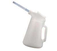 Ysyqkn Pichet à Huile avec Récipient Gradué Bec Verseur Flexible et Bouchon Vissé Poignée Ergonomique Agréable en Main Matière en PP Adapté Po, 2 L