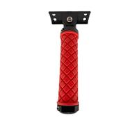 Ysyqkn Poignée D'Assistance Relevable Poignée Rabattable Porte Barre D'Appui Murale Accessoire de Maintien Aluminium Antidérapant Pose Rapide Adaptée Personn, Rouge, S