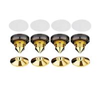Ysyqkn Pointes de Découplage pour Enceintes, Supports D'enceintes, Caisson de Basses, Amplificateur, Platine Vinyle, Pieds Isolants, Patins de Base, Tapi, Or