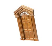 Ysyqkn Porte Antique Européenne pour Maison de Poupée, Porte Miniature de Maison de Poupée avec Ornement Détaillé