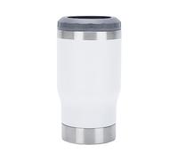 Ysyqkn Porte-canette Isotherme à Double Paroi, Porte-Bouteilles de Bière, Gobelet Réutilisable de 420 ML, Tasse de Idéale pour La Maison, Le Vélo et B, Blanche