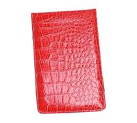 Ysyqkn Porte-Cartes de Score de Golf, Portefeuille pour Carnets D'entraînement et de Distances de Golf, Rouge