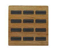 Ysyqkn Présentoir Bague Plateau Rangement Bijoux Organisateur Boîte Support Fonction Empilable Convient pour Boutiques de Bijoux Magasins D'Antiquités Rangem, Noir